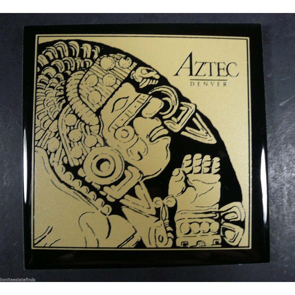 AZTEC Denver THE MOON GODDESS, COYOLXAUBQUI 4¼" Tile - Rare Limited Edition
